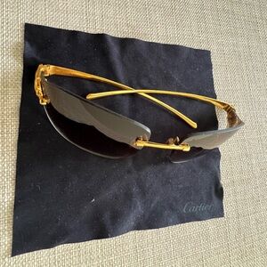 Vintage Cartier Gold Sunglasses Panthere